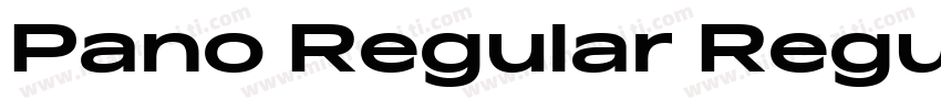 Pano Regular Regular字体转换